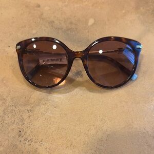 Tiffany & Co. Brown Cat-Eye Sunglasses with Gradient Lenses